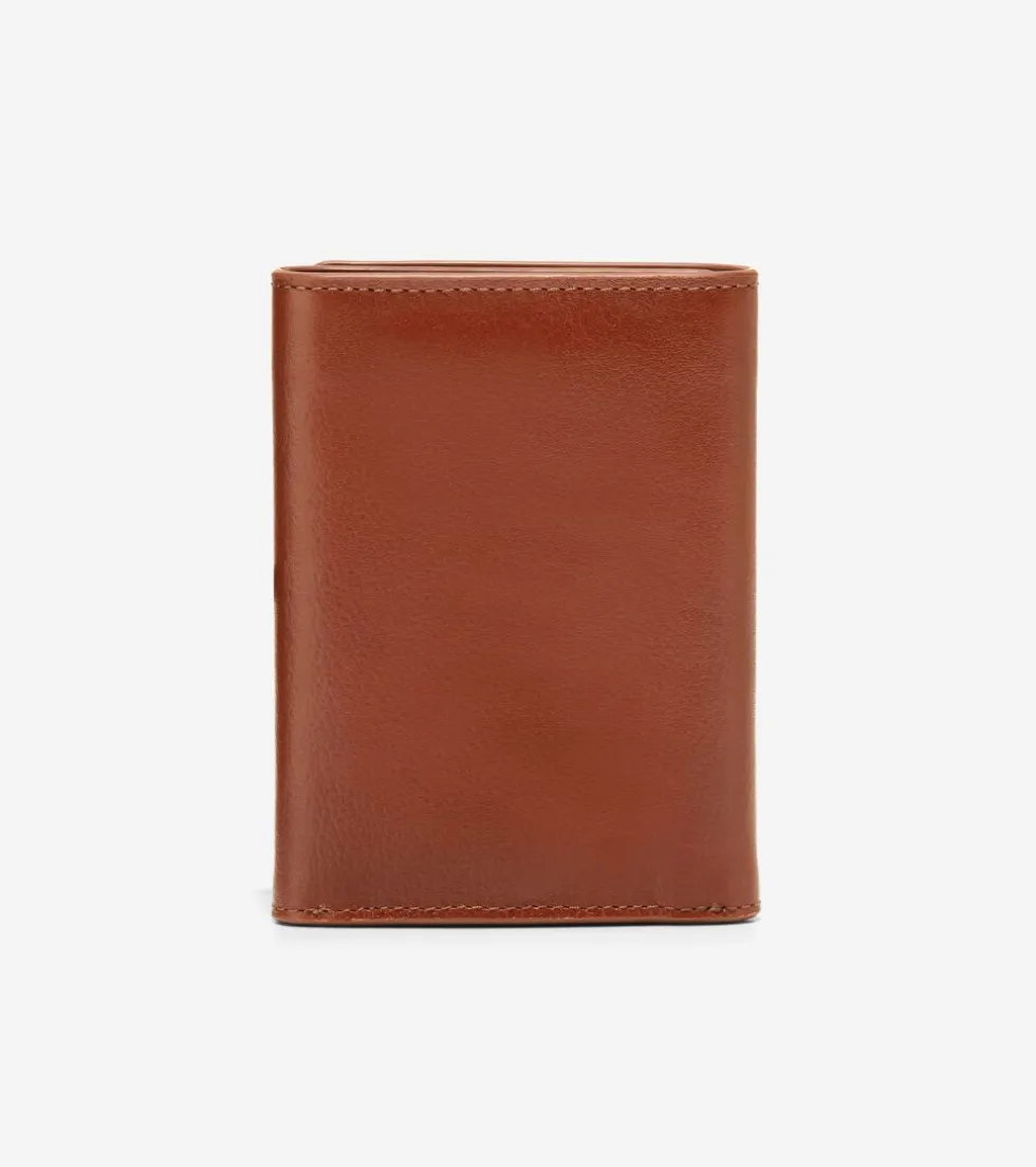 Cole Haan Wallets*Boxshine Trifold Wallet Cognac