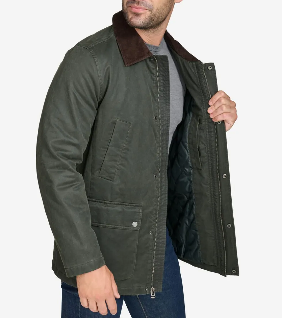 Cole Haan Rain Jackets | Outerwear*Coated Cotton Rain Jacket ArmyGreen