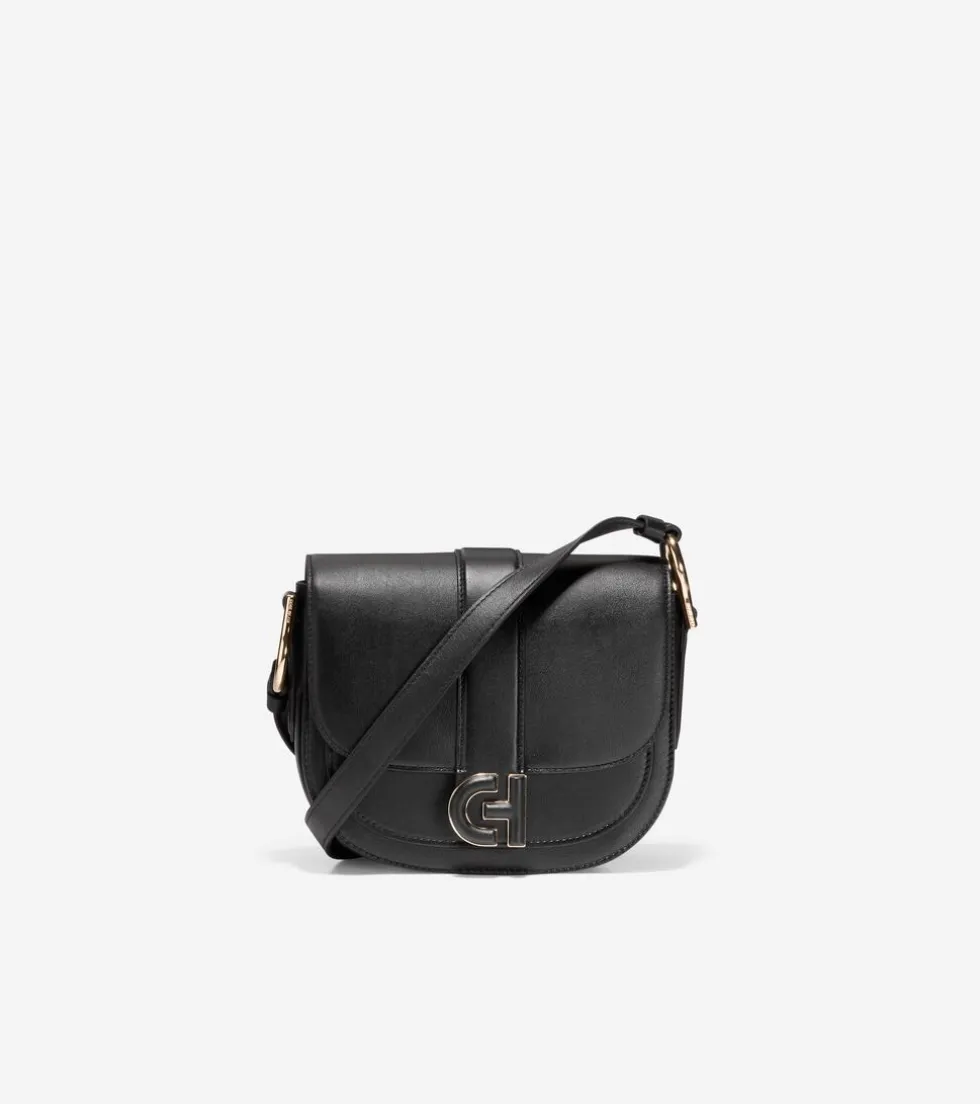 Cole Haan Crossbody Bags*Essential Mini Saddle Bag Black