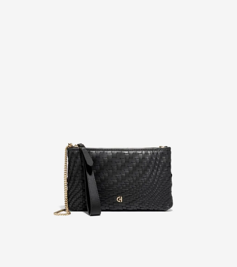 Cole Haan Wallets & Wristlets*Essential Pouch GenevieveWeaveBlack