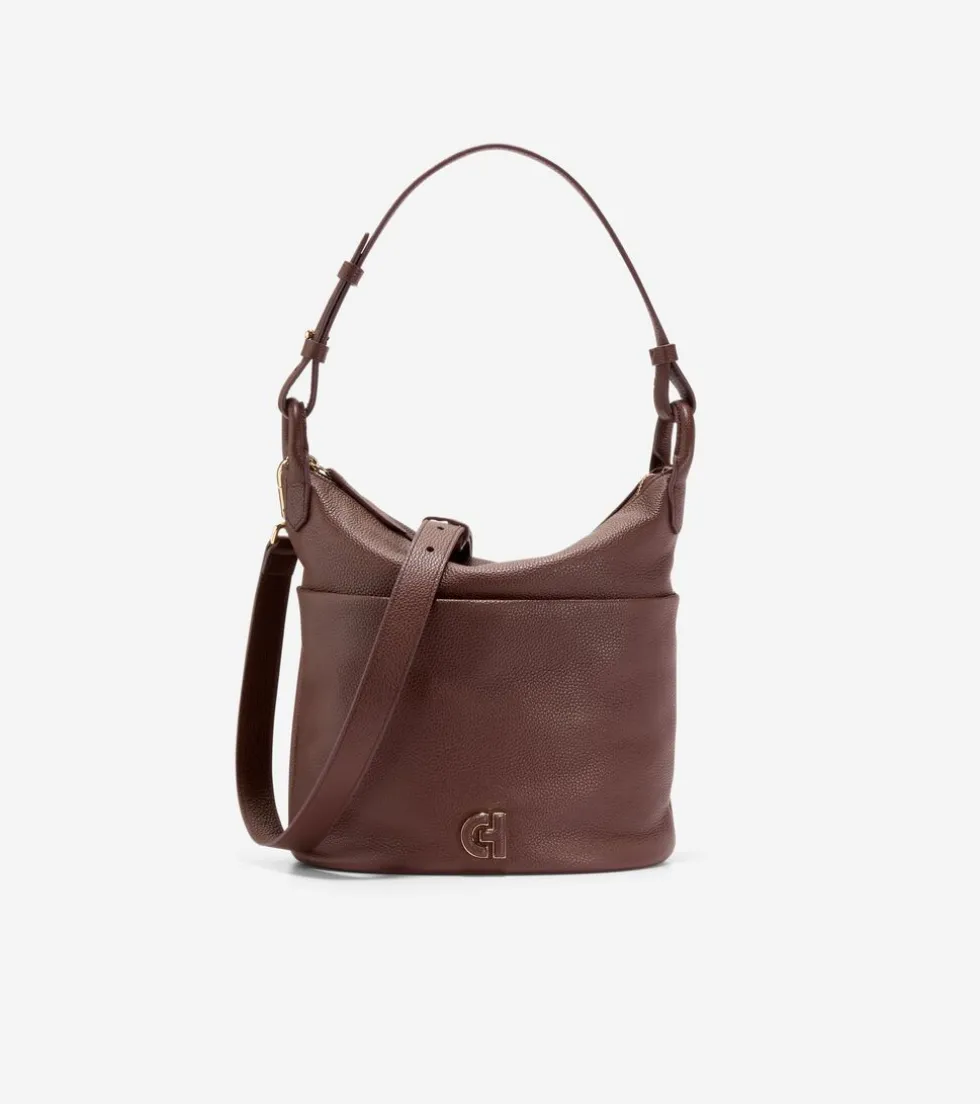 Cole Haan Shoulder Bags*Essential Soft Bucket Bag DeepMahogany