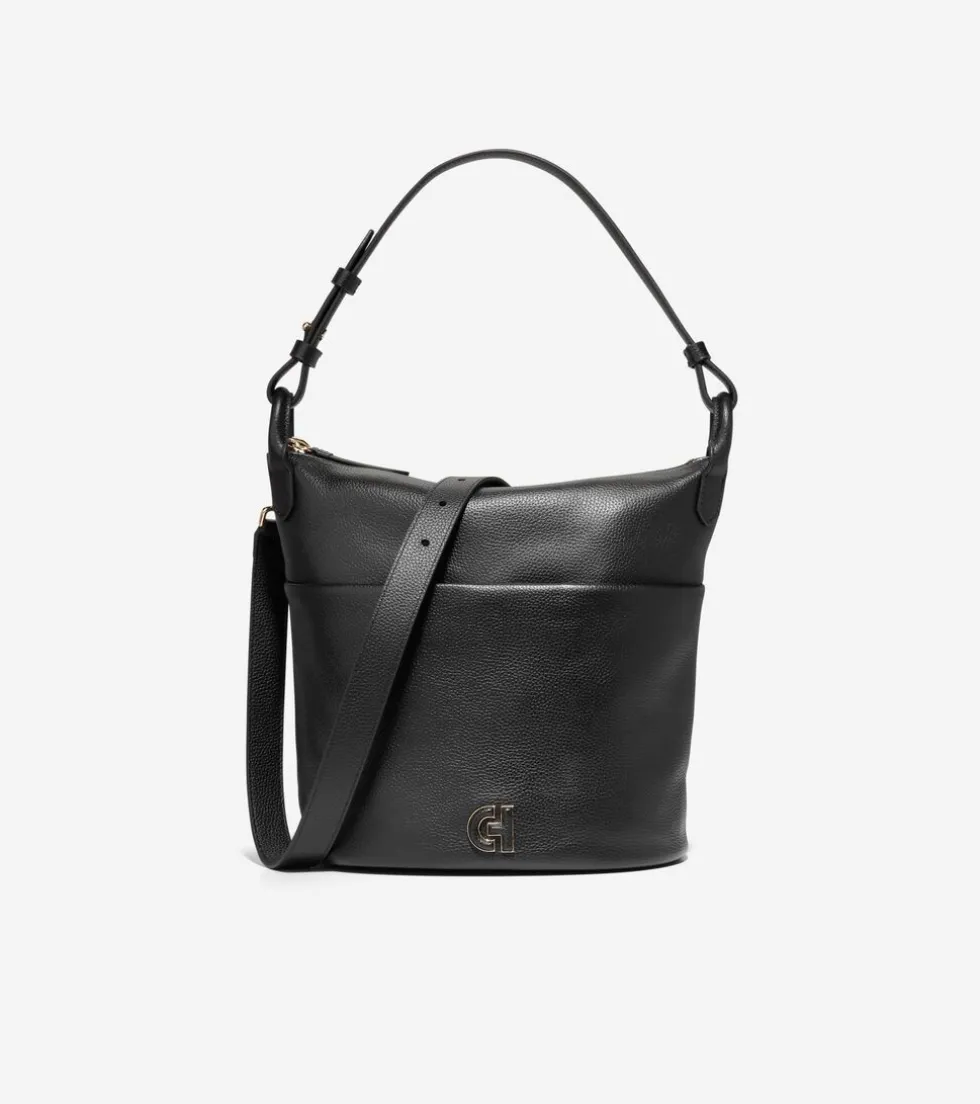 Cole Haan Shoulder Bags*Essential Soft Bucket Bag Black