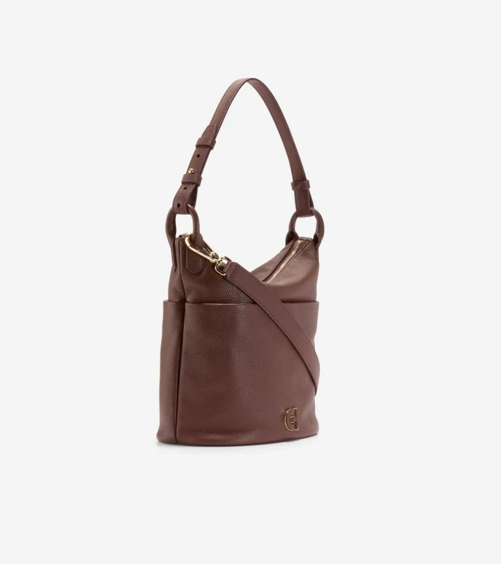 Cole Haan Shoulder Bags*Essential Soft Bucket Bag DeepMahogany