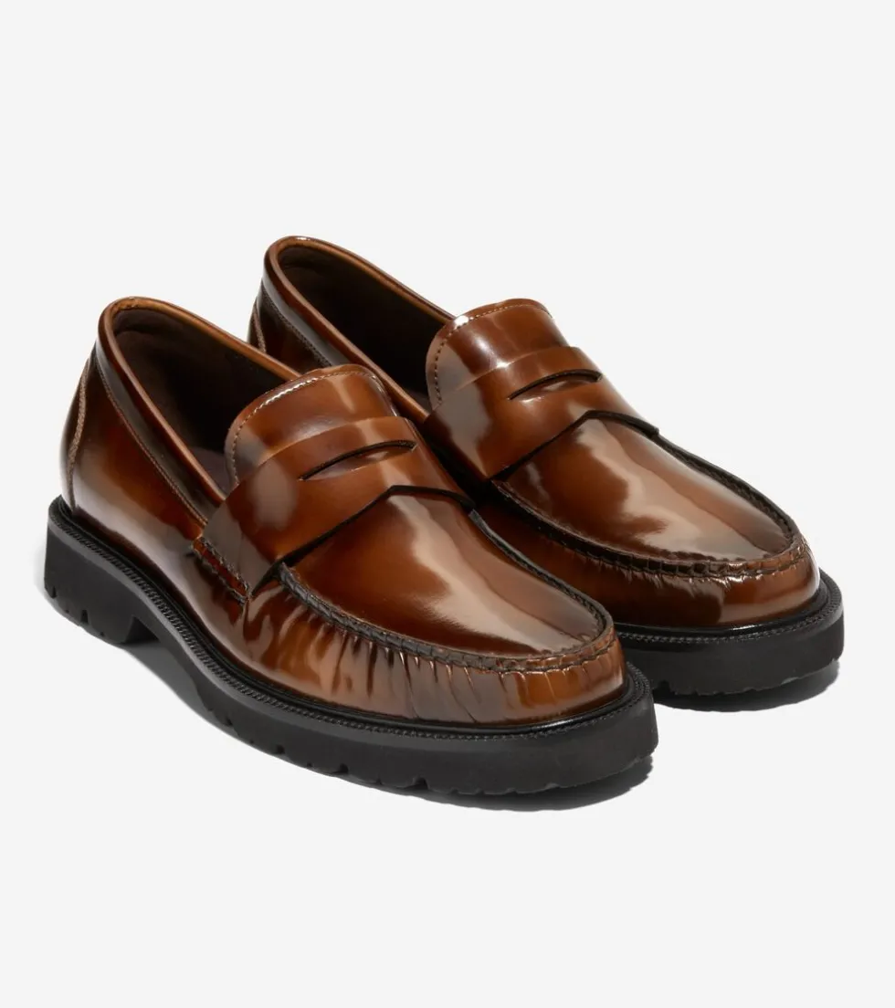 mens_american_classics_penny_loafers_4.webp Cole Haan Extended Sizes & Widths | Loafers & Drivers*Men's American Classics Penny Loafers DarkChocolateBrush-Off-Black