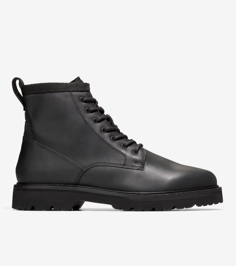 Cole Haan Extended Sizes & Widths | Boots*Men's American Classics Waterproof Plain Toe Boots Black