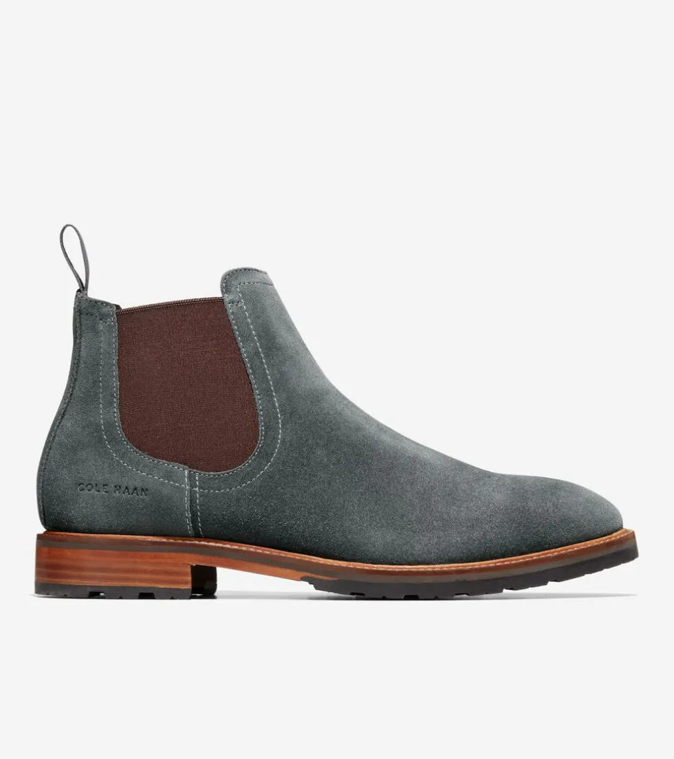 Cole Haan Dress Shoes | Boots*Men's Berkshire Lug Water-Resistant Chelsea Boots TurbulenceSuede-Natural