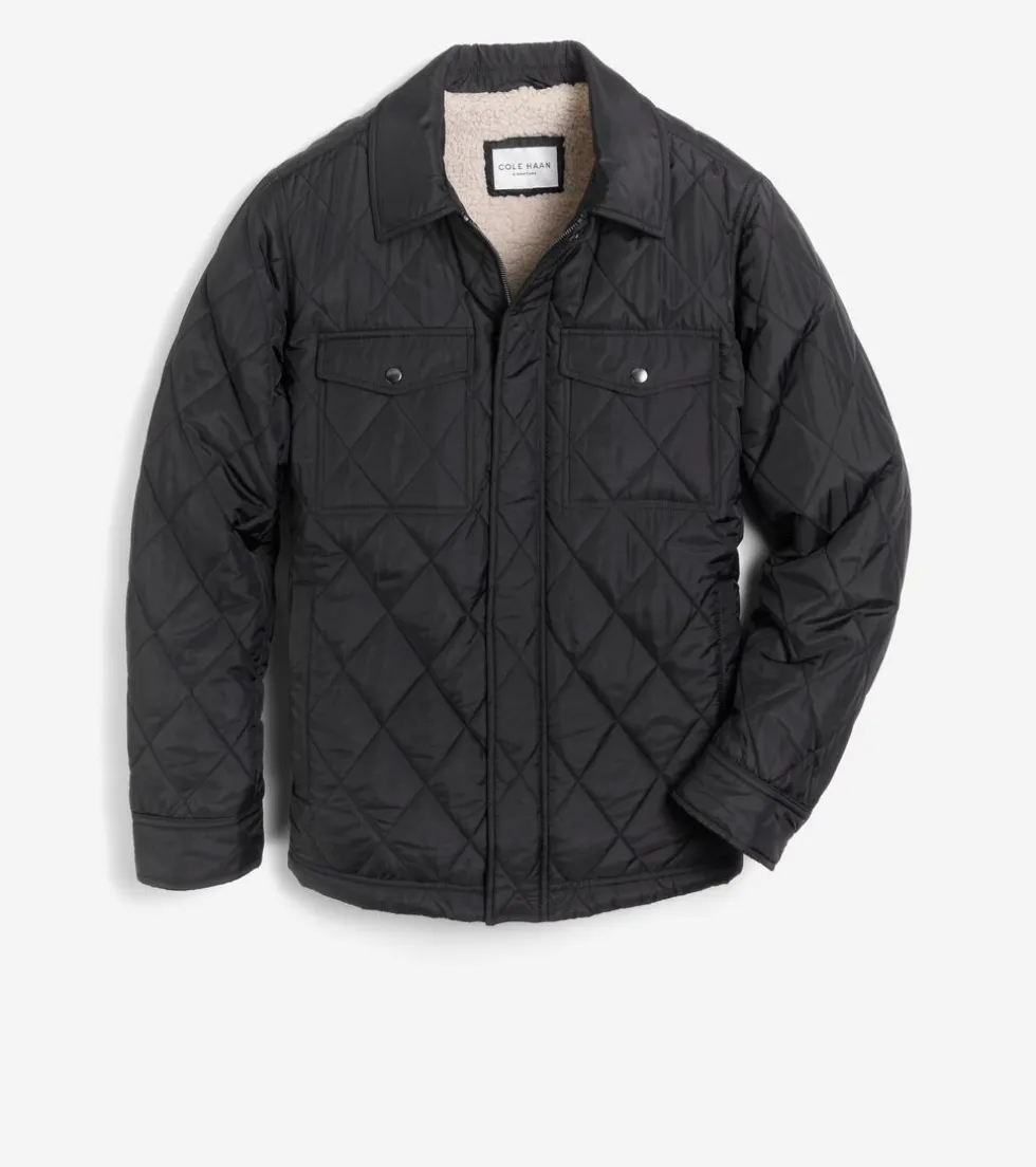 Cole Haan Outerwear | Quilted Jackets*Men's Diamond Quilted Jacket Black