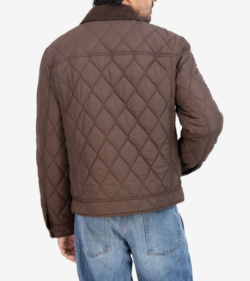 Cole Haan Quilted Jackets | Outerwear*Men's Diamond-Quilted Short Jacket Brown