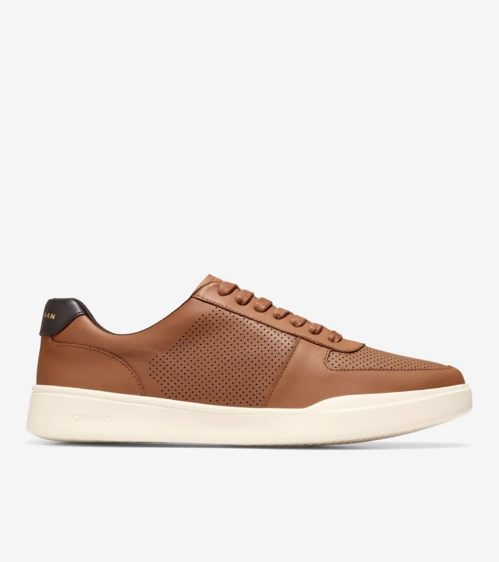 Cole Haan Extended Sizes & Widths | Sneakers*Men's Grand Crosscourt Modern Tennis Sneakers BritishTanPerforated-DarkBrown