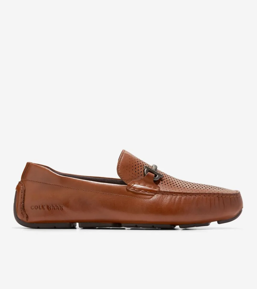 Cole Haan Loafers & Drivers*Men's Grand Laser Bit Driving Loafers BritishTan-Java