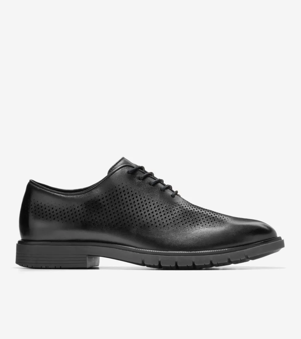 Cole Haan Dress Shoes | Oxfords*Men's GrandFlex Dress Laser Oxfords Black