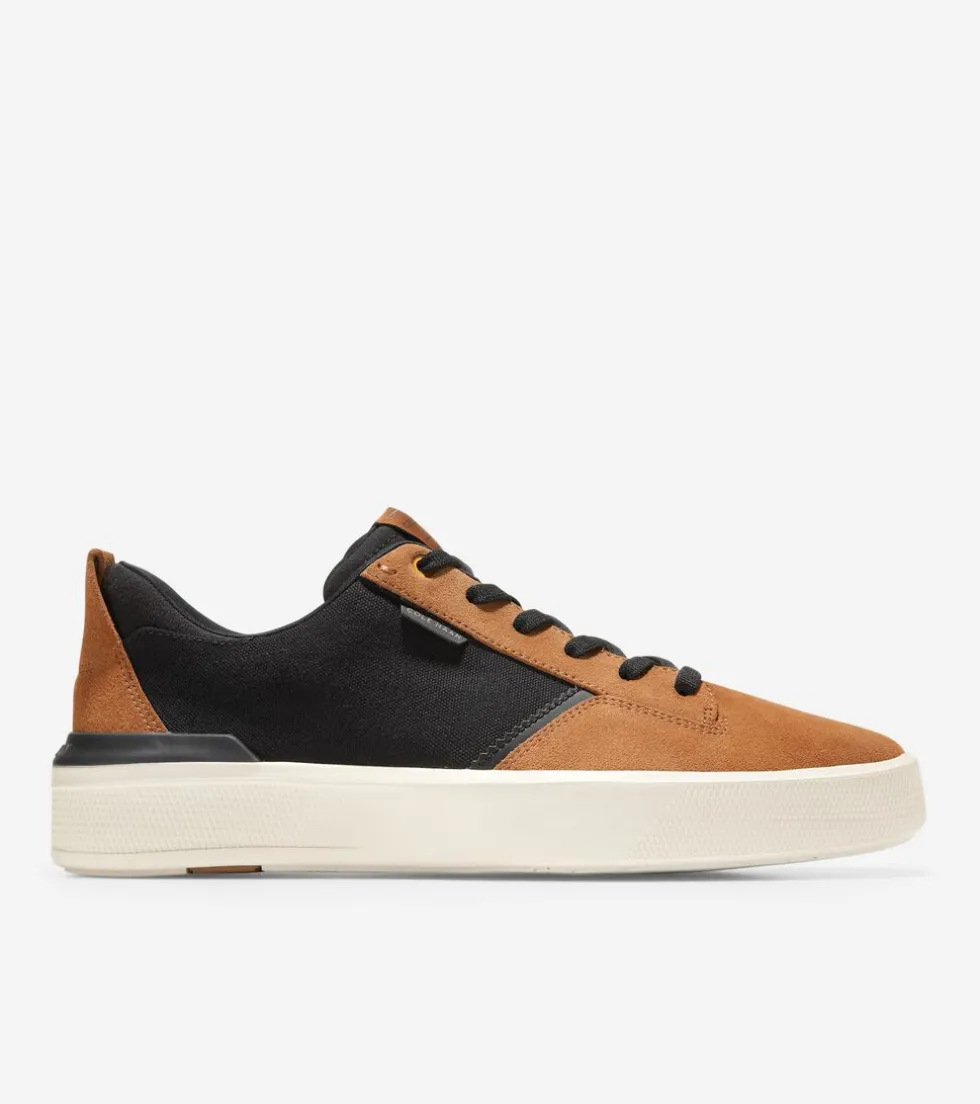 Cole Haan Sneakers*Men's GrandPrø Crew Sneakers Black-GoldenToffee-Ivory