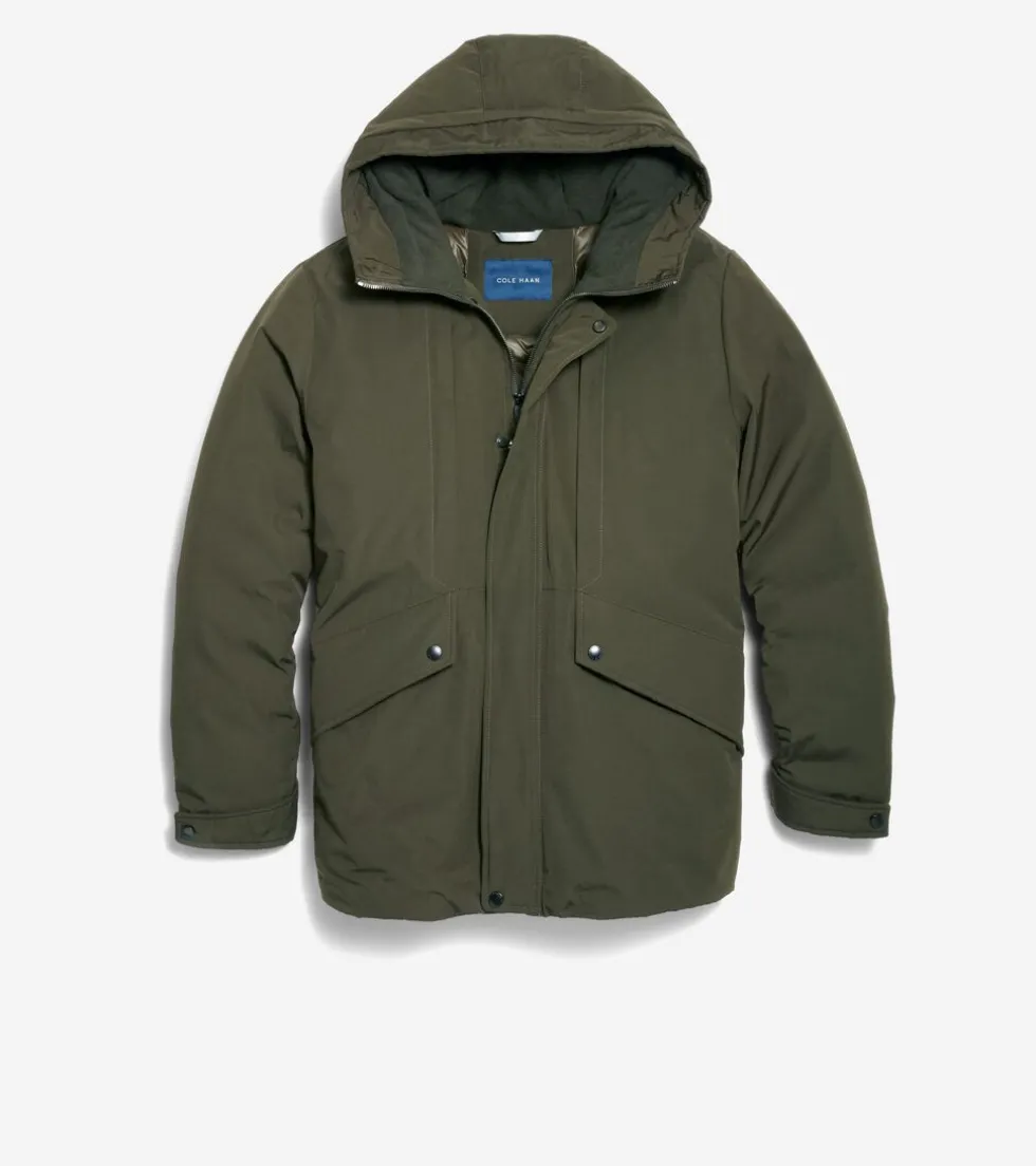 Cole Haan Puffer Jackets | Outerwear*Men's Hooded Puffer Jacket Olive