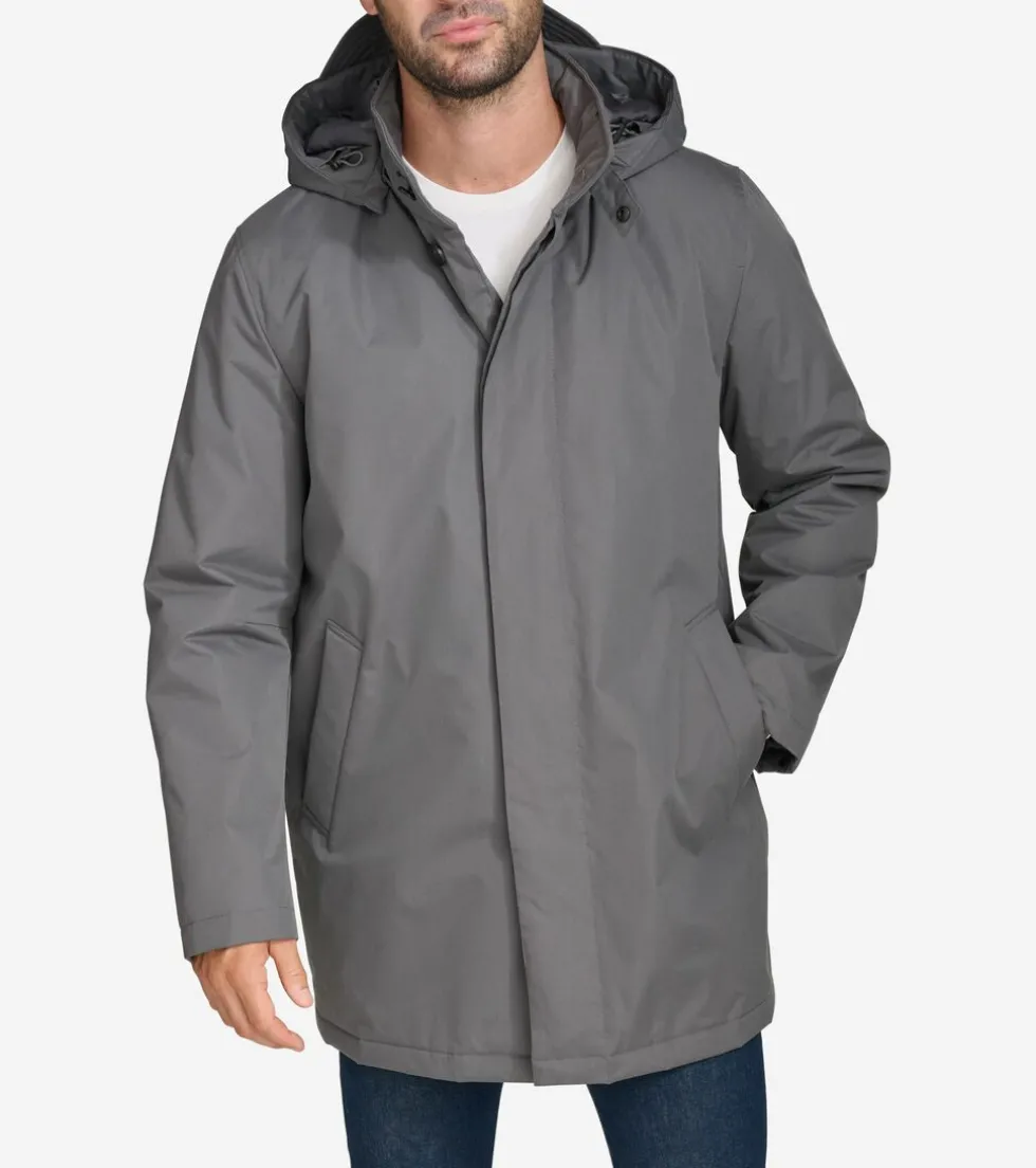 Cole Haan Rain Jackets | Outerwear*Men's Hooded Rain Jacket Grey