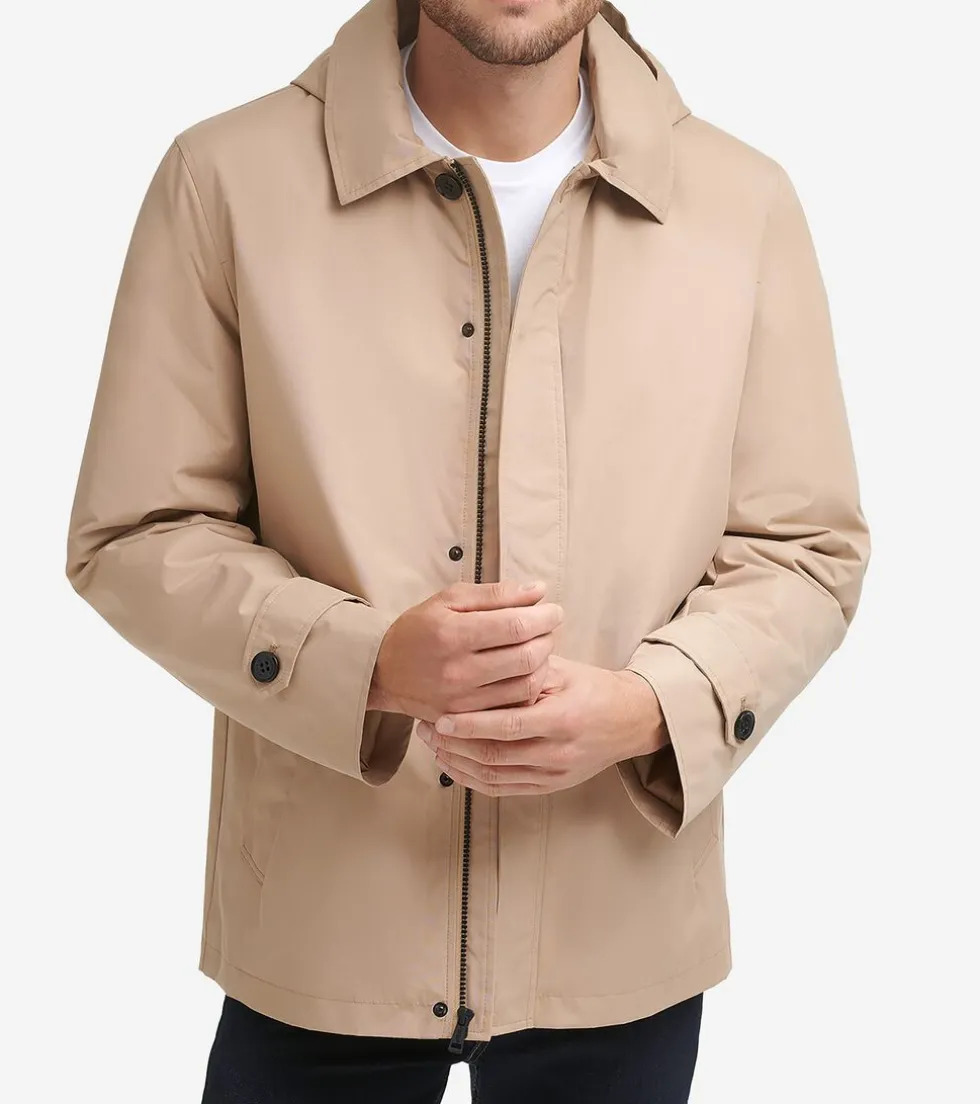 Cole Haan Rain Jackets | Outerwear*Men's Hooded Rain Jacket Tan