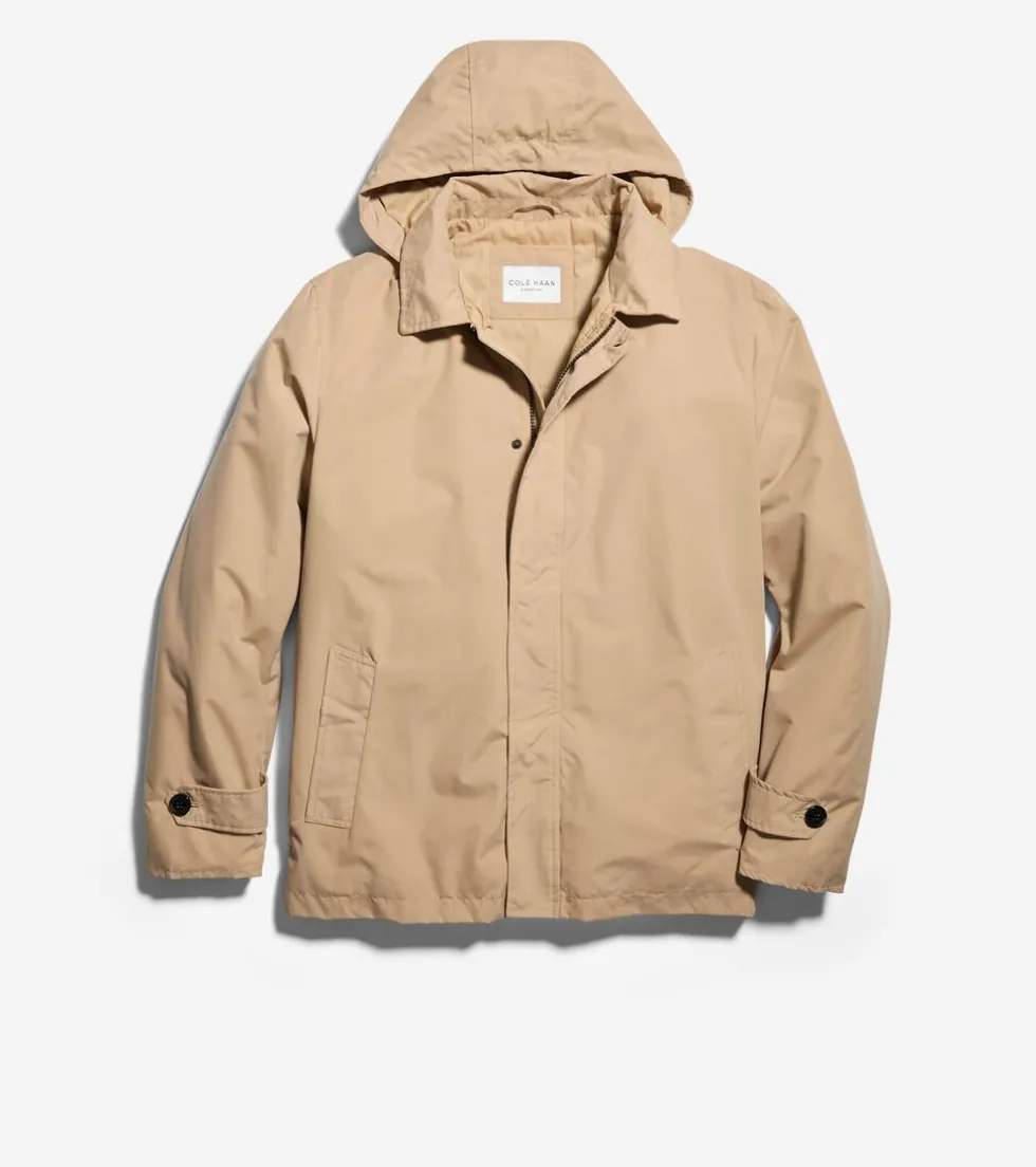 Cole Haan Rain Jackets | Outerwear*Men's Hooded Rain Jacket Tan