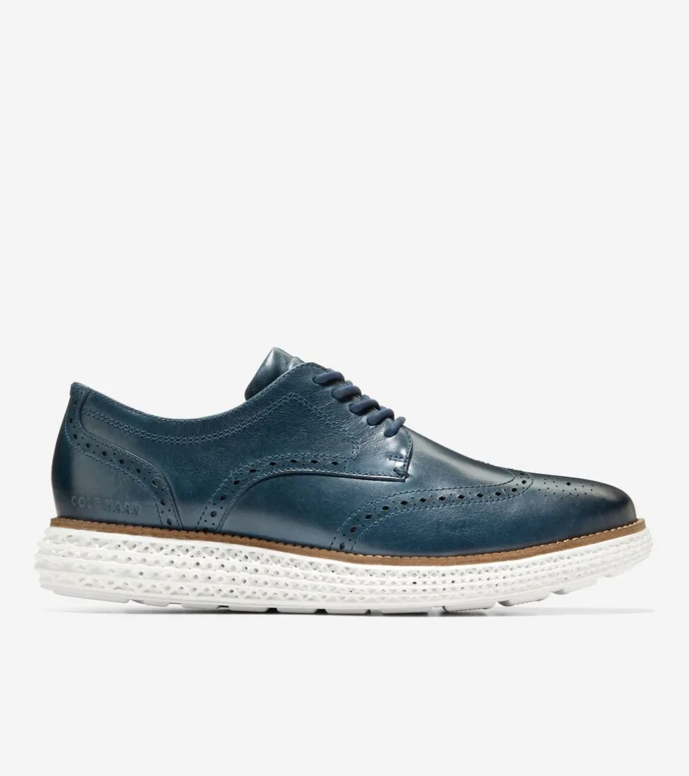 Cole Haan Dress Shoes | Oxfords*Men's ØriginalGrand 2.0 Wingtip Oxfords OrionBlue-White