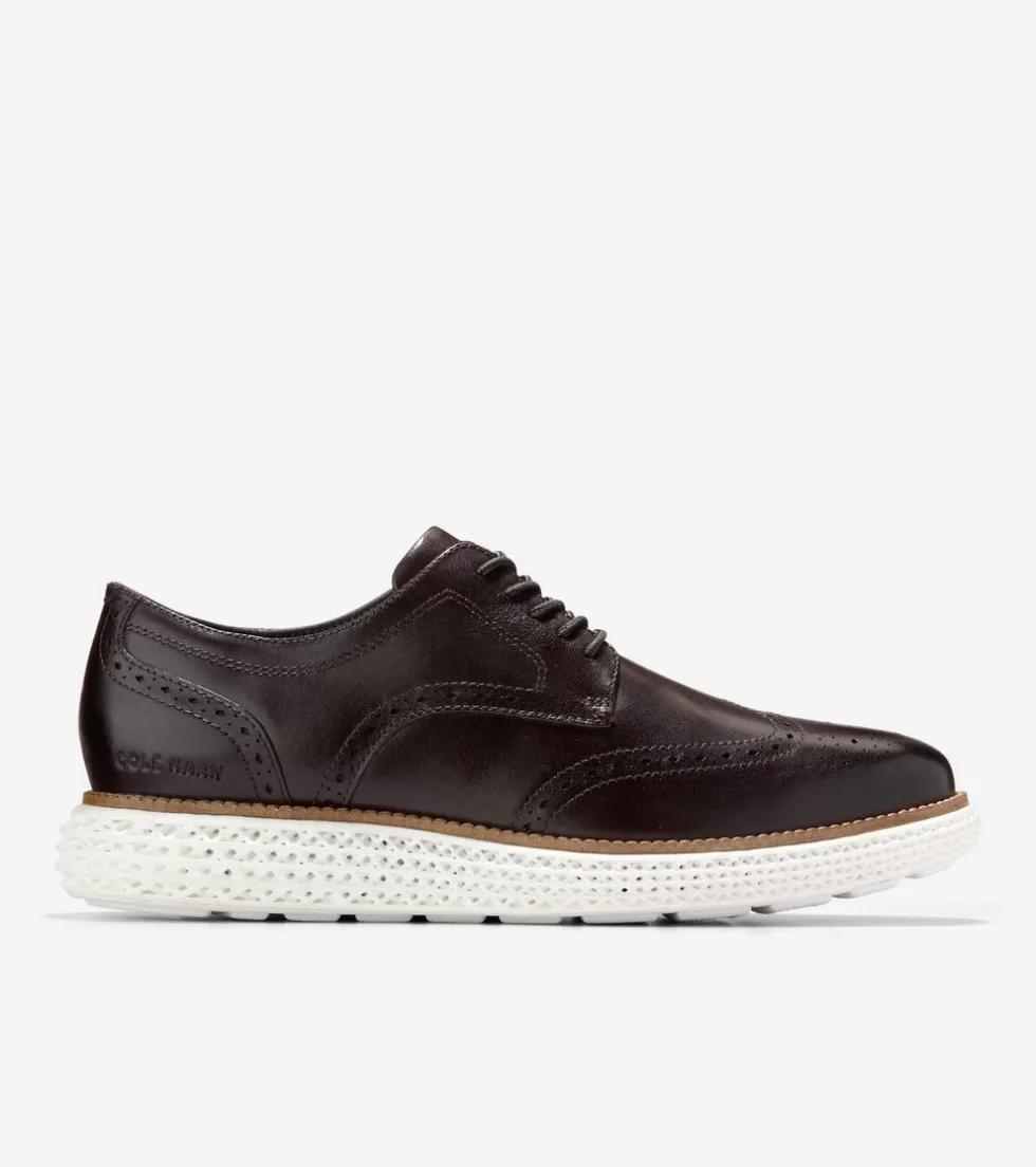 Cole Haan Dress Shoes | Oxfords*Men's ØriginalGrand 2.0 Wingtip Oxfords DarkChocolate-White