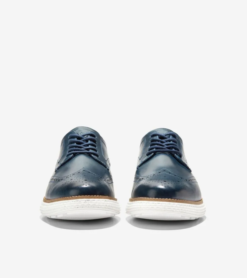 Cole Haan Dress Shoes | Oxfords*Men's ØriginalGrand 2.0 Wingtip Oxfords OrionBlue-White