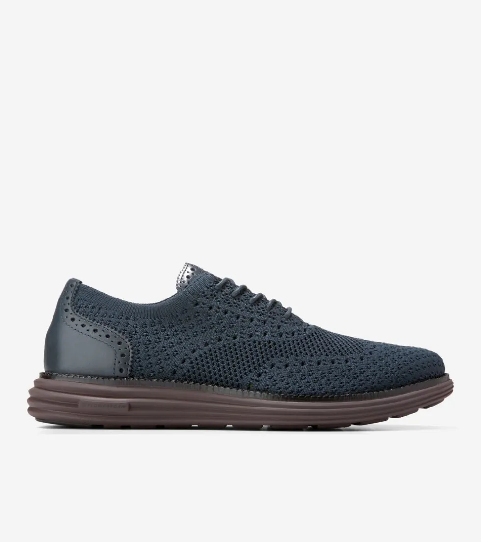 Cole Haan Oxfords*Men's ØriginalGrand Remastered Stitchlite™ Oxfords Blueberry-Black-Madaira