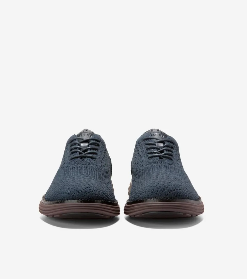 Cole Haan Oxfords*Men's ØriginalGrand Remastered Stitchlite™ Oxfords Blueberry-Black-Madaira