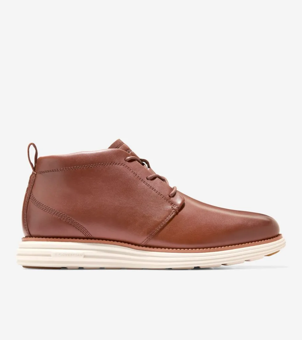 Cole Haan Extended Sizes & Widths | Dress Shoes*Men's ØriginalGrand Remastered Waterproof Chukka Boots Woodbury-Ivory