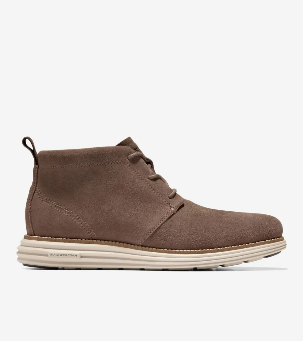 Cole Haan Extended Sizes & Widths | Dress Shoes*Men's ØriginalGrand Remastered Waterproof Chukka Boots Lava-Natural-OxfordTan