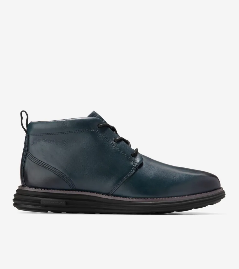 Cole Haan Dress Shoes | Boots*Men's ØriginalGrand Remastered Waterproof Chukka Boots Blueberry-Pavement-Black