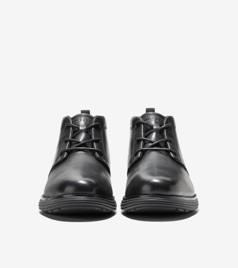 Cole Haan Extended Sizes & Widths | Dress Shoes*Men's ØriginalGrand Remastered Waterproof Chukka Boots Black