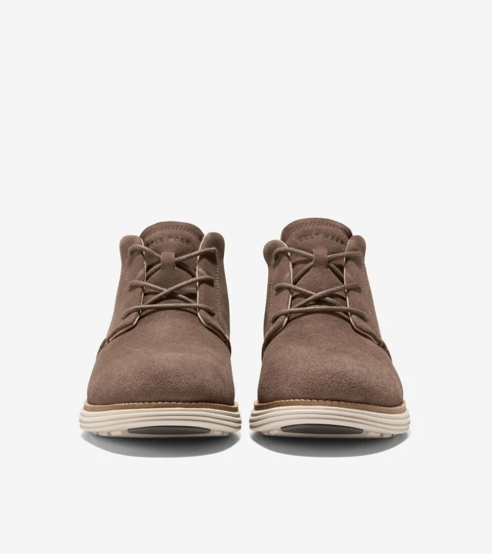 Cole Haan Extended Sizes & Widths | Dress Shoes*Men's ØriginalGrand Remastered Waterproof Chukka Boots Lava-Natural-OxfordTan