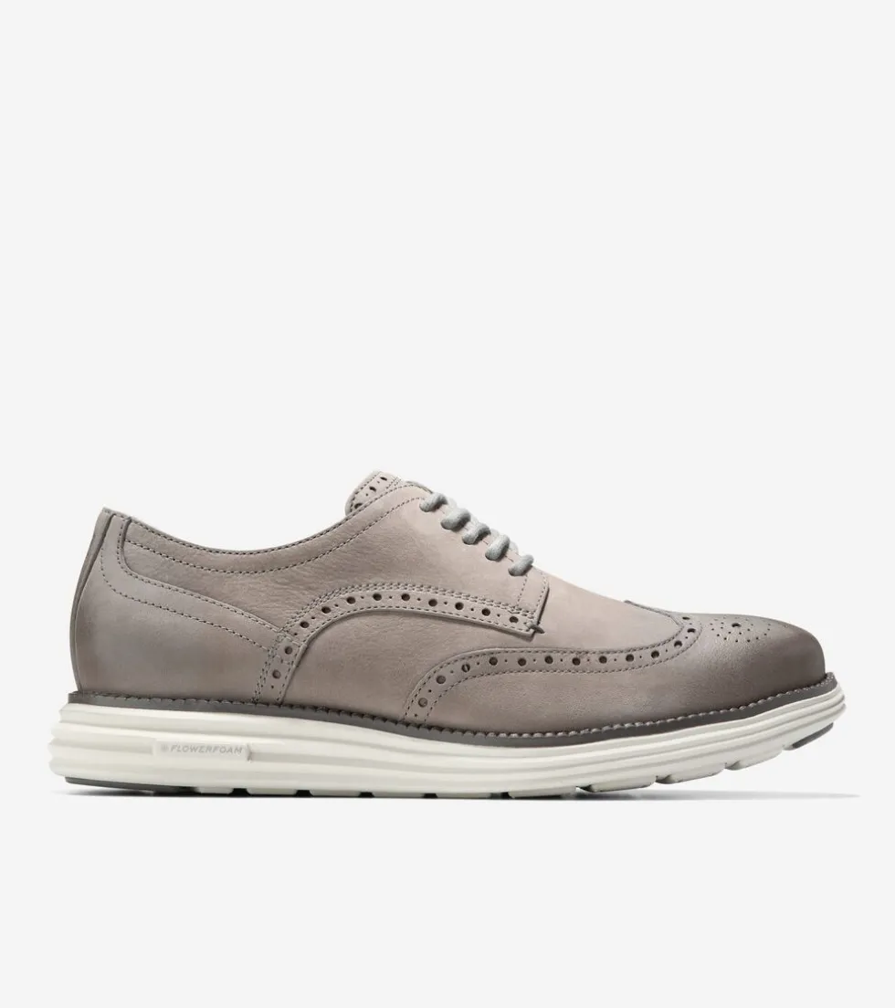 Cole Haan Extended Sizes & Widths | Oxfords*Men's ØriginalGrand Remastered Wingtip Oxfords Titanium-SilverBirch