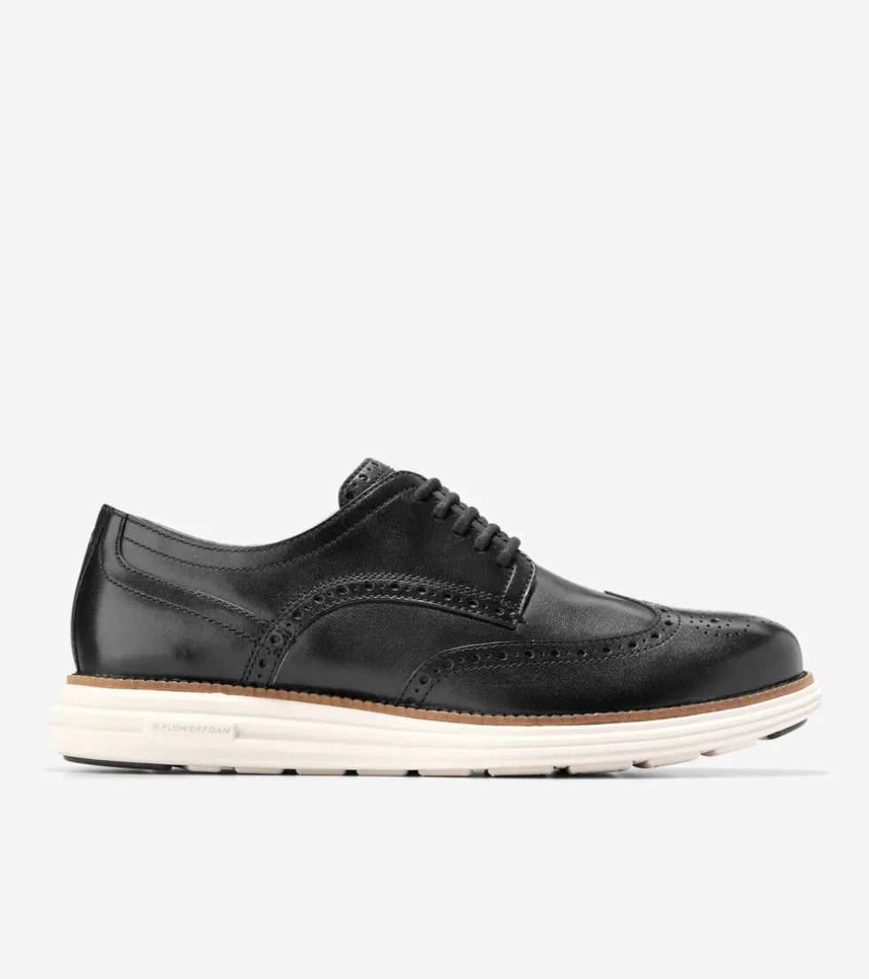 Cole Haan Extended Sizes & Widths | Dress Shoes*Men's ØriginalGrand Remastered Wingtip Oxfords Black-Ivory