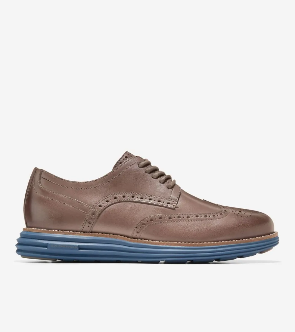 Cole Haan Extended Sizes & Widths | Dress Shoes*Men's ØriginalGrand Remastered Wingtip Oxfords Lava-Blueberry