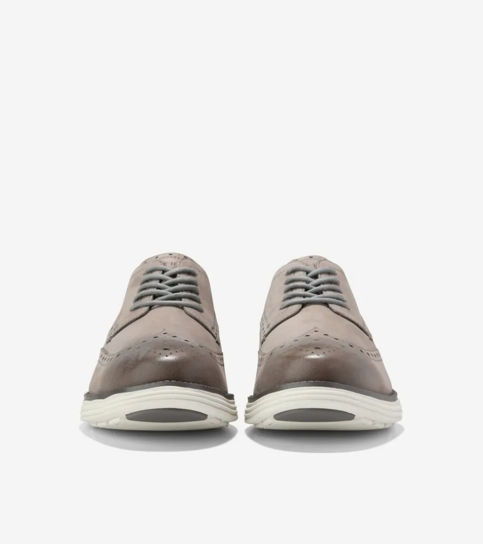 Cole Haan Extended Sizes & Widths | Oxfords*Men's ØriginalGrand Remastered Wingtip Oxfords Titanium-SilverBirch