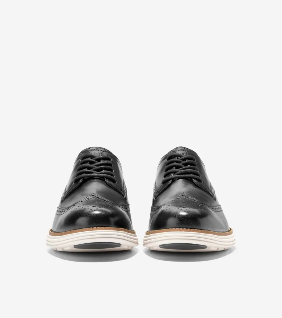 Cole Haan Extended Sizes & Widths | Dress Shoes*Men's ØriginalGrand Remastered Wingtip Oxfords Black-Ivory