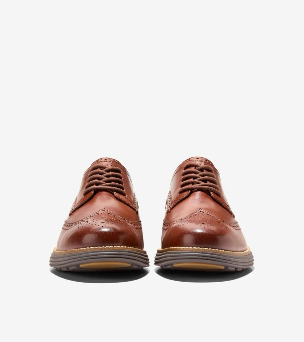 Cole Haan Extended Sizes & Widths | Dress Shoes*Men's ØriginalGrand Remastered Wingtip Oxfords Woodbury-Java