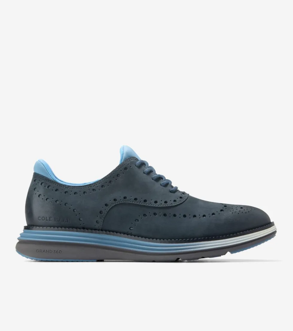 Cole Haan Dress Shoes | Oxfords*Men's ØriginalGrand Ultra Waterproof Wingtip Oxfords Blueberry-Pavement