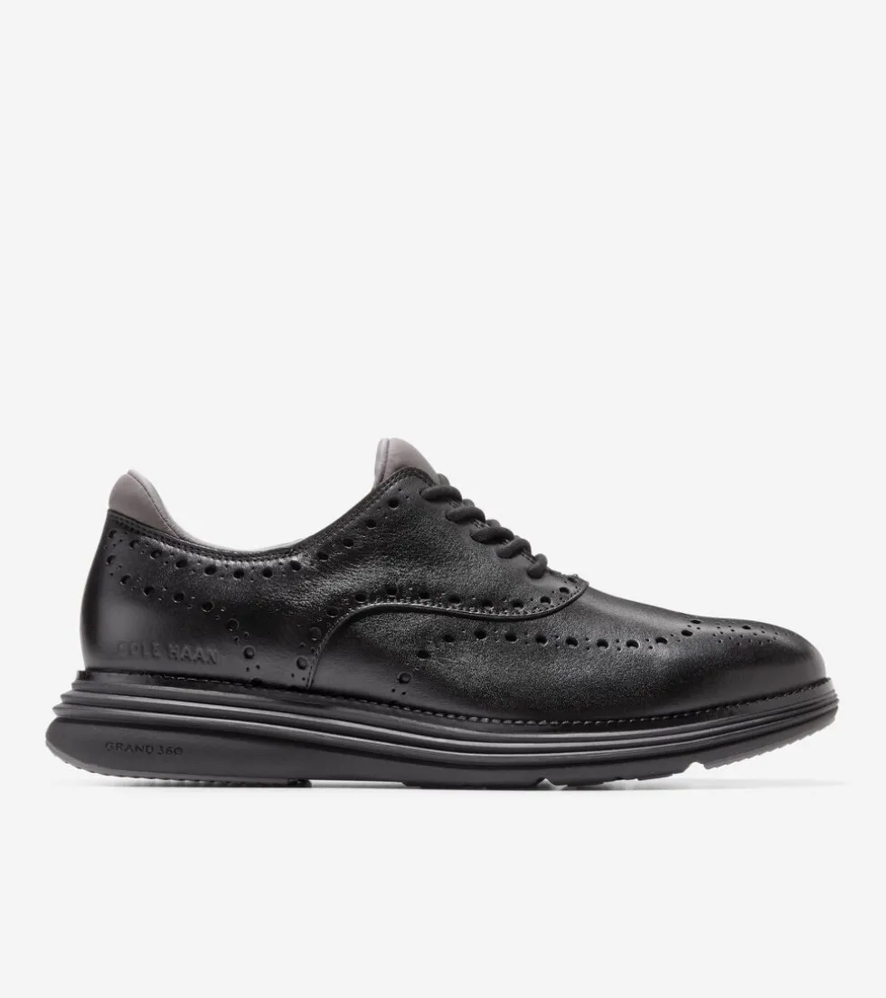 Cole Haan Dress Shoes | Oxfords*Men's ØriginalGrand Ultra Waterproof Wingtip Oxfords Black-Pavement