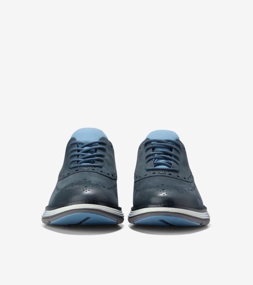 Cole Haan Dress Shoes | Oxfords*Men's ØriginalGrand Ultra Waterproof Wingtip Oxfords Blueberry-Pavement