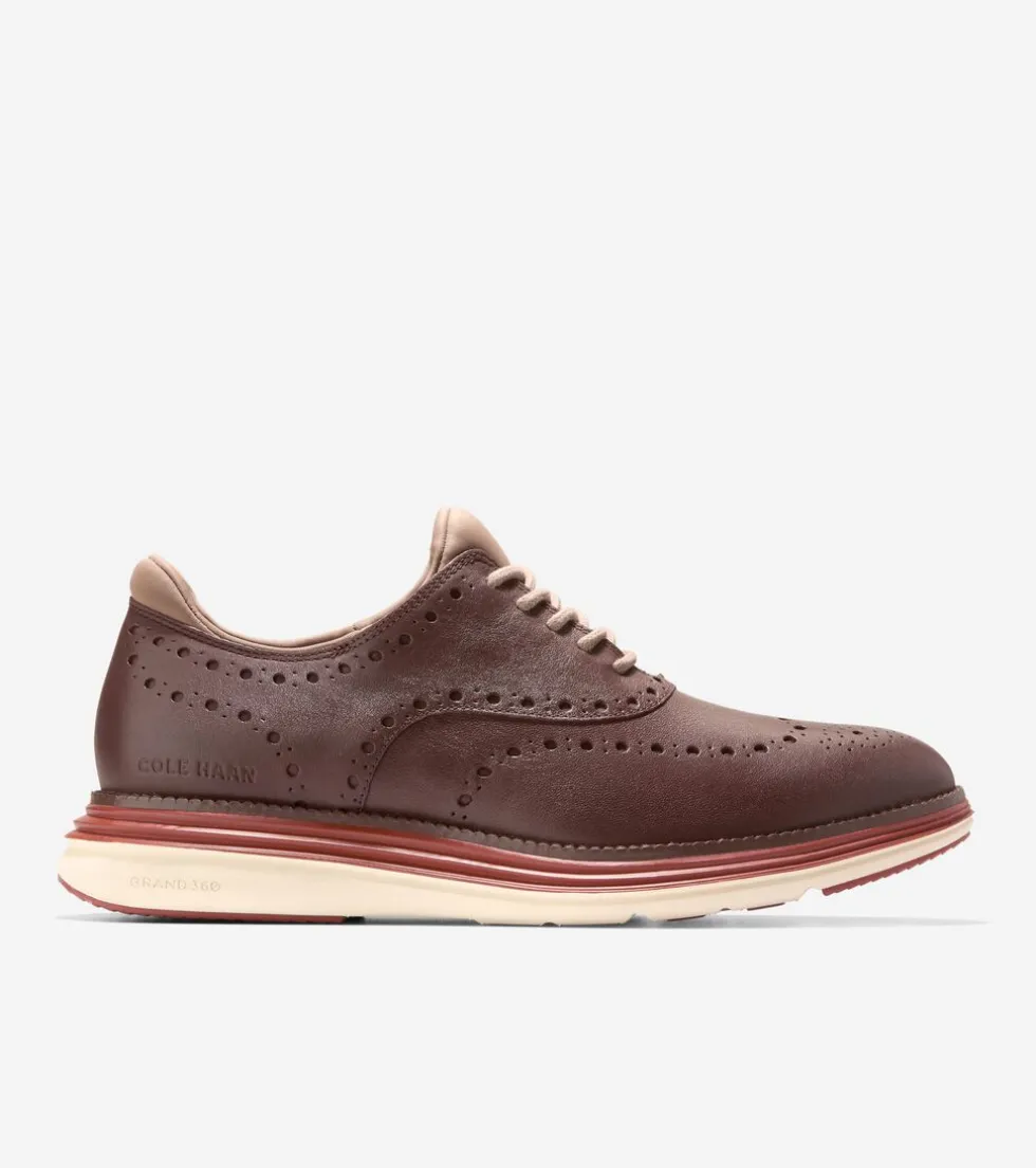 Cole Haan Dress Shoes | Oxfords*Men's ØriginalGrand Ultra Wingtip Oxfords DeepMahogany-IrishCoffee