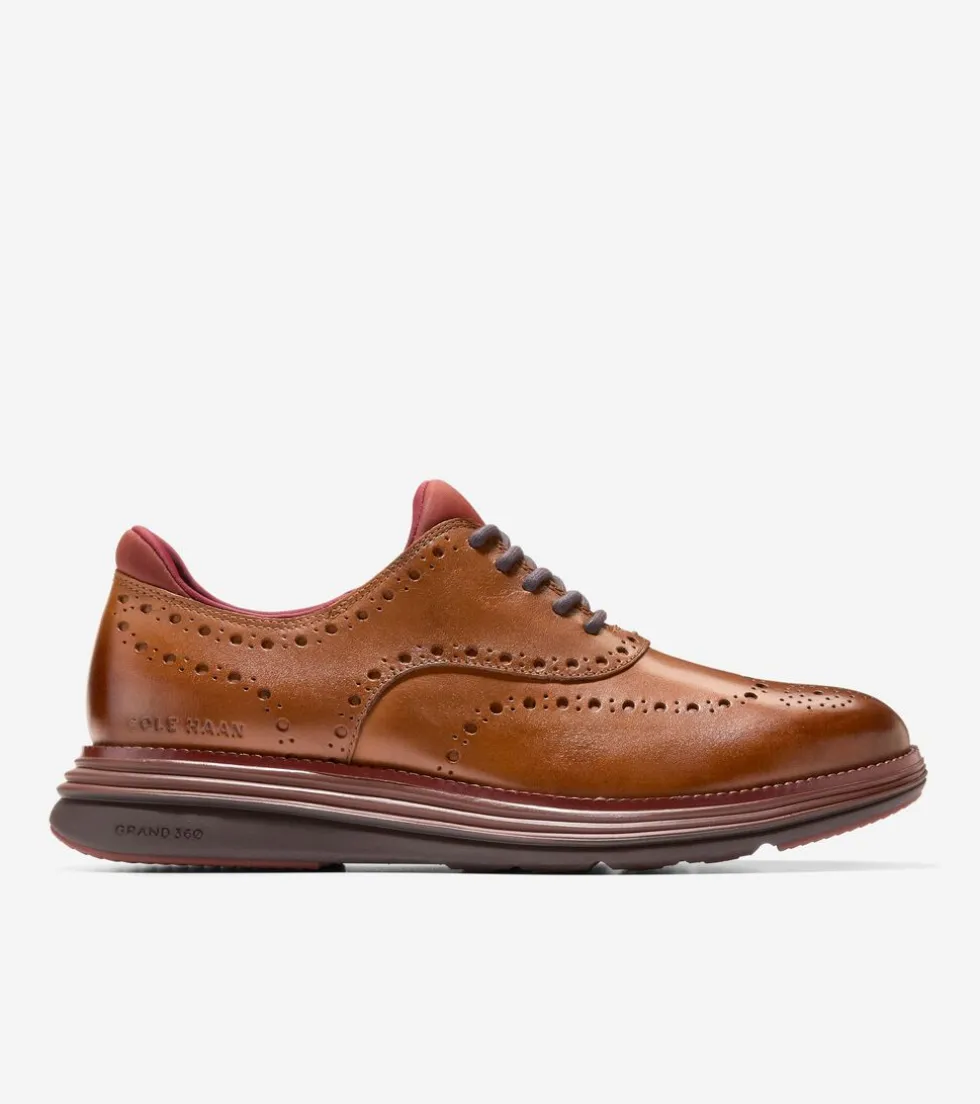 Cole Haan Dress Shoes | Oxfords*Men's ØriginalGrand Ultra Wingtip Oxfords BritishTan-Chocolate