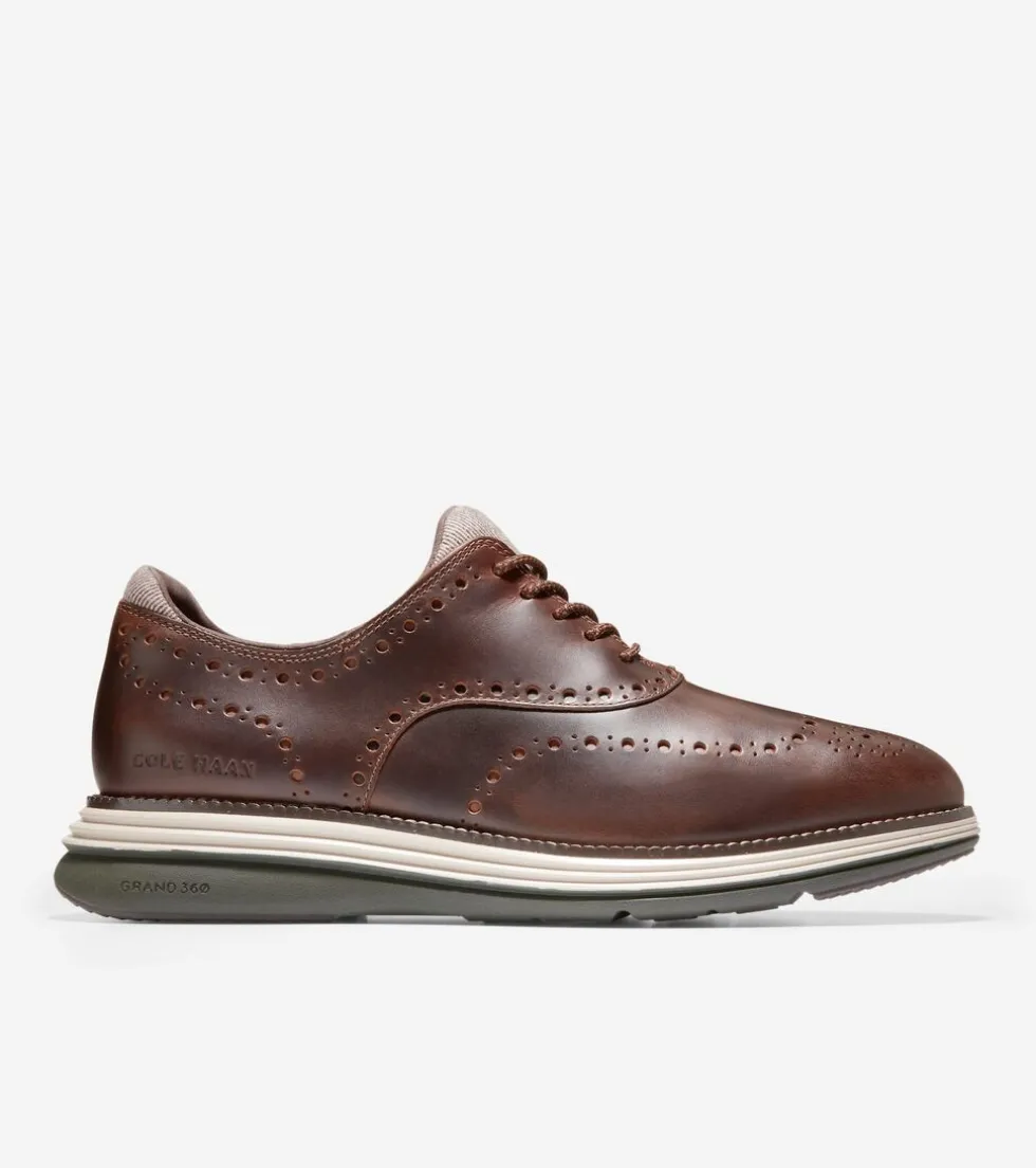 Cole Haan Dress Shoes | Oxfords*Men's ØriginalGrand Ultra Wingtip Oxfords Earthen-DoveGray-RosinGreen