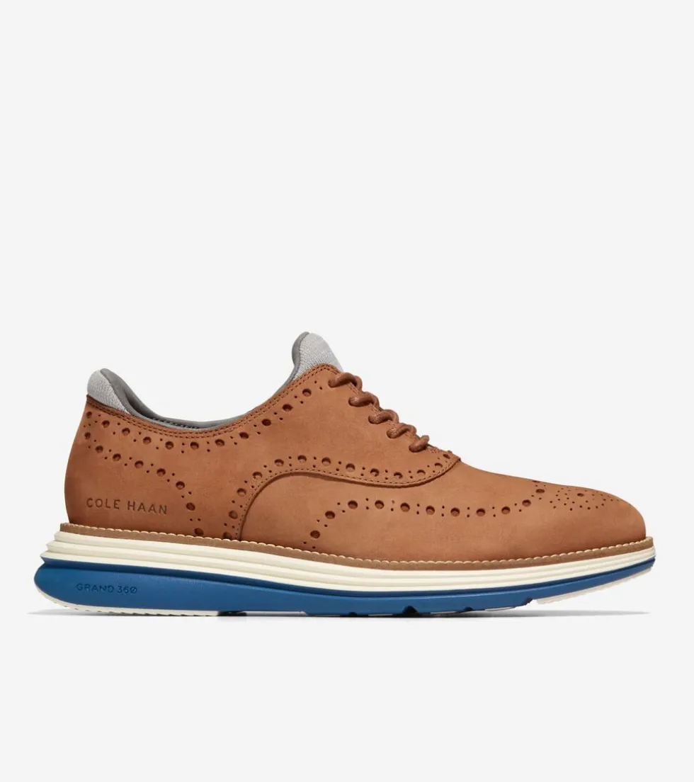 Cole Haan Extended Sizes & Widths | Dress Shoes*Men's ØriginalGrand Ultra Wingtip Oxfords BritishTanNubuck