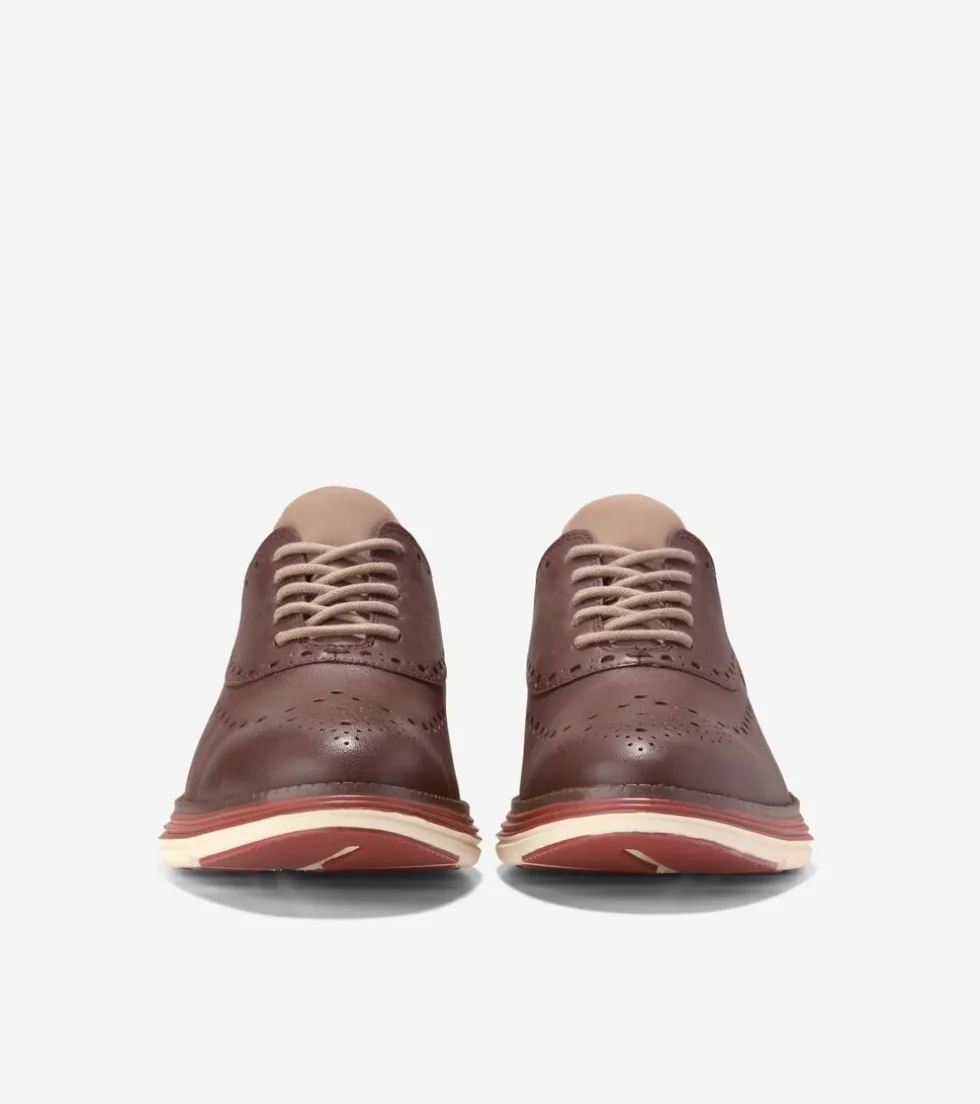 Cole Haan Dress Shoes | Oxfords*Men's ØriginalGrand Ultra Wingtip Oxfords DeepMahogany-IrishCoffee