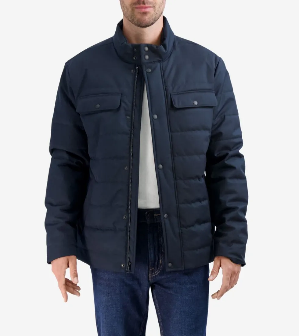 Cole Haan Outerwear | Rain Jackets*Men's Quilted Rain Jacket DarkBlue