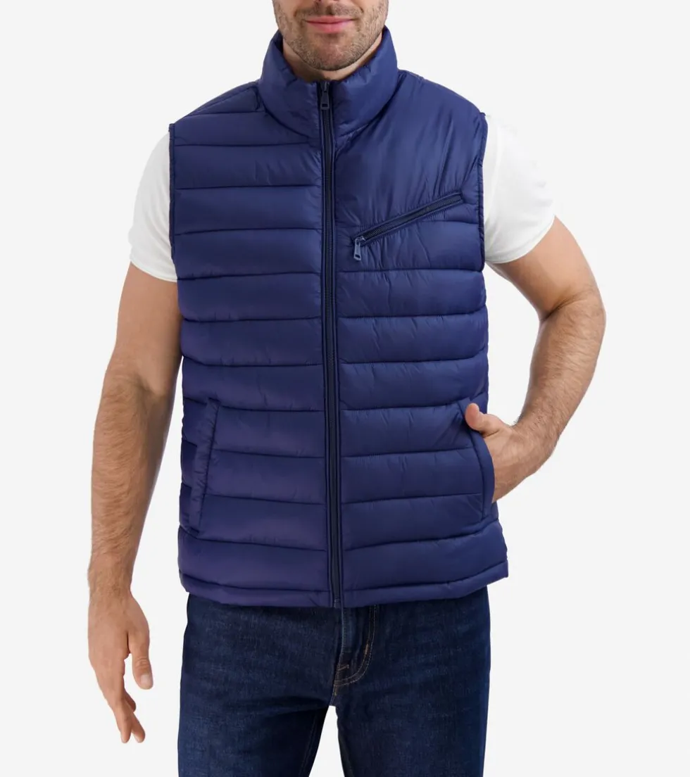 Cole Haan Vests | Outerwear*Men's Quilted Vest Navy