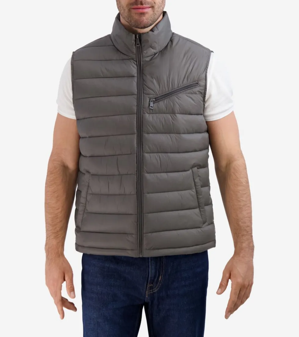 Cole Haan Vests | Outerwear*Men's Quilted Vest Charcoal