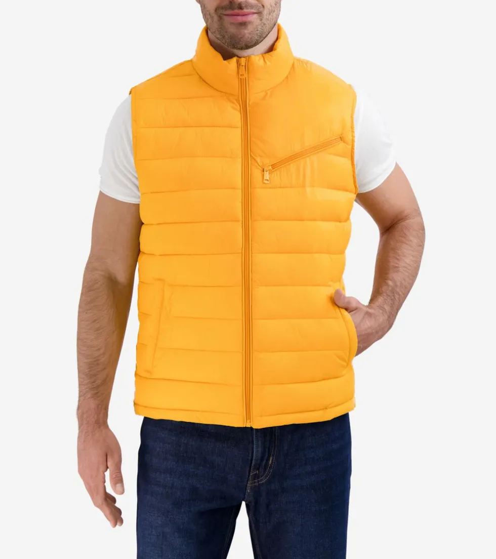 Cole Haan Vests | Outerwear*Men's Quilted Vest Yellow