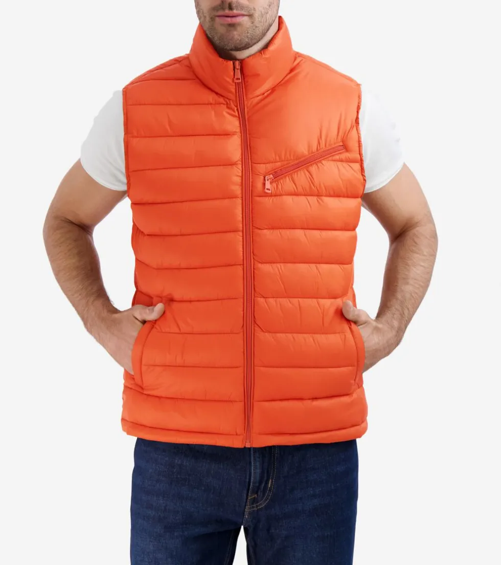 Cole Haan Vests | Outerwear*Men's Quilted Vest BurntOrange