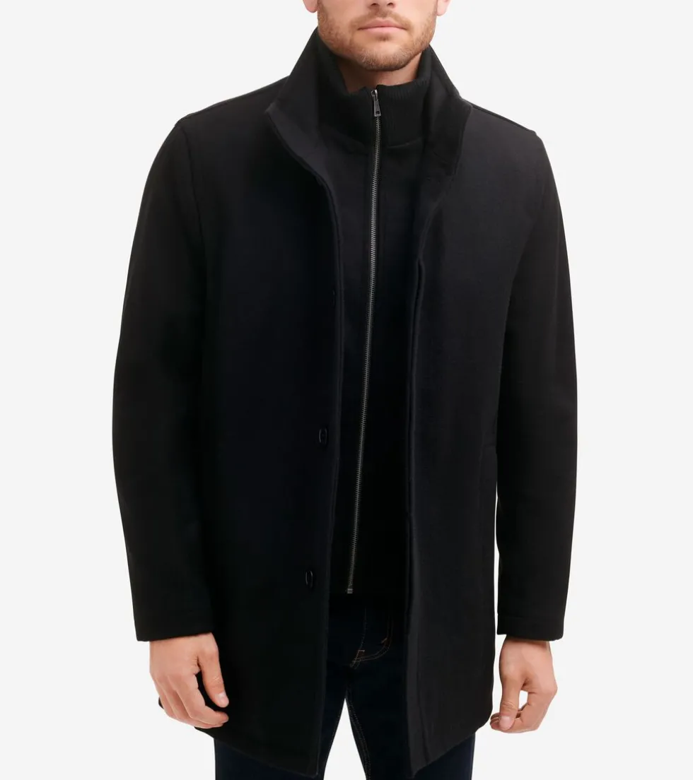 Cole Haan Wool Coats | Car Coats & Blazers*Men's 34" Classic Stand Car Coat Black